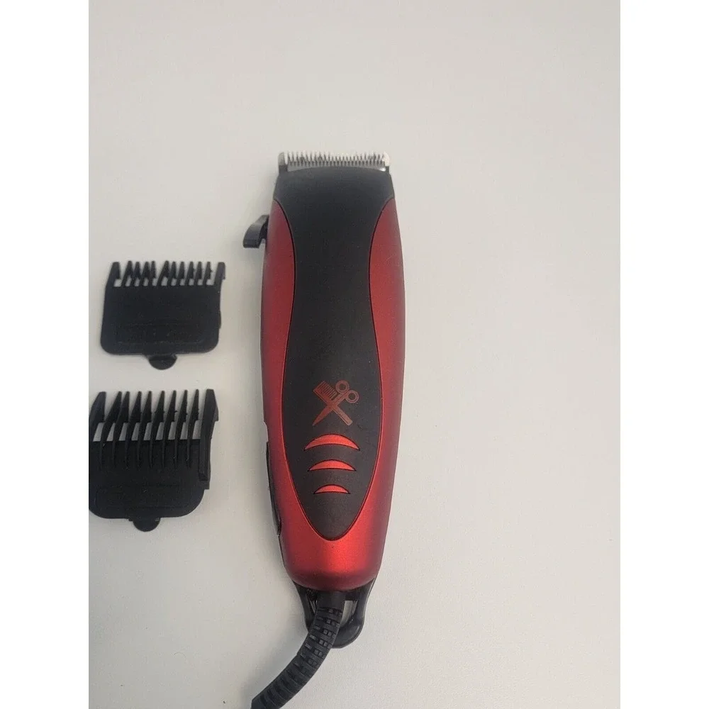 Cutting Edge Pro Clipper 2 Piece Kit Hair Cut Fade Detail Outline‎ CXE1-1002 Red